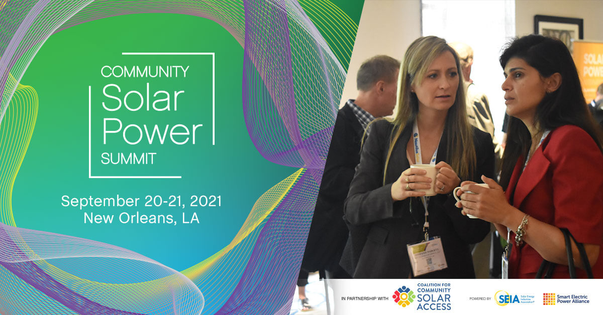 Community Solar Power Summit 2021 to Take Place September 2021